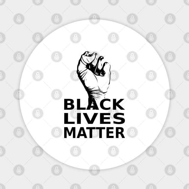 black lives matter fist Magnet by Thedesignstuduo